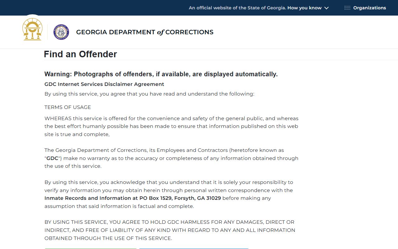 Talbot County inmate lookup Georgia Department of Corrections offender query